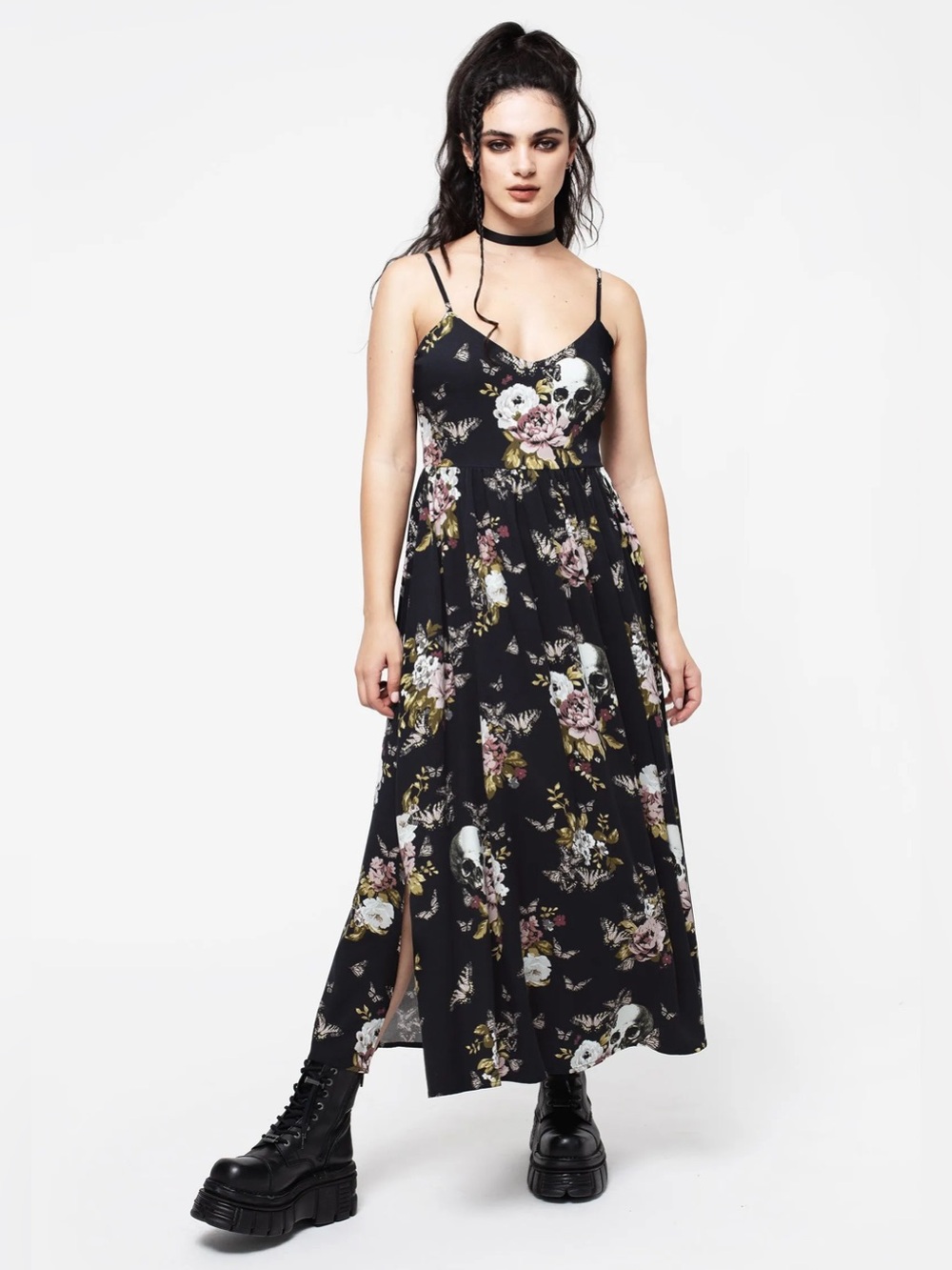Disturbia Revival Floral Cami Midaxi Dress